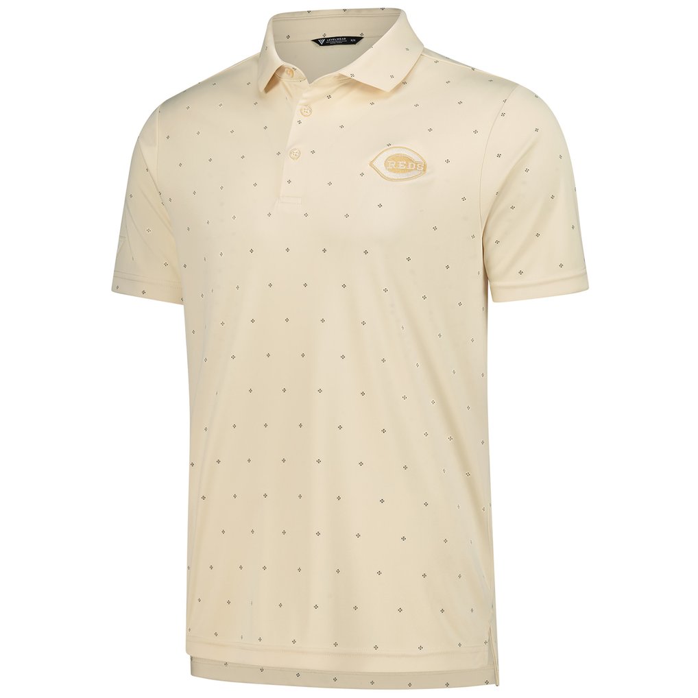  Cincinnati Reds Levelwear Vision Polo - Cream